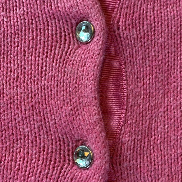 Old Navy Pink Cardigan with Rhinestone Buttons - Small - Picture 4 of 6